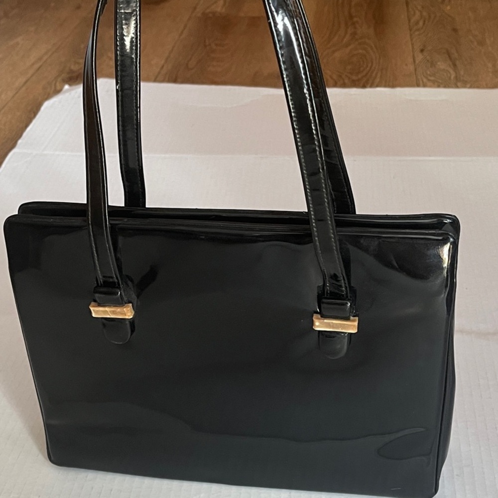 Original by Holman vintage Black Patent Shoulder Bag
